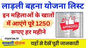  Ladli Behna Yojana new List 2024: हर महीने मिलती है 1250 रुपए की आर्थिक सहायता 